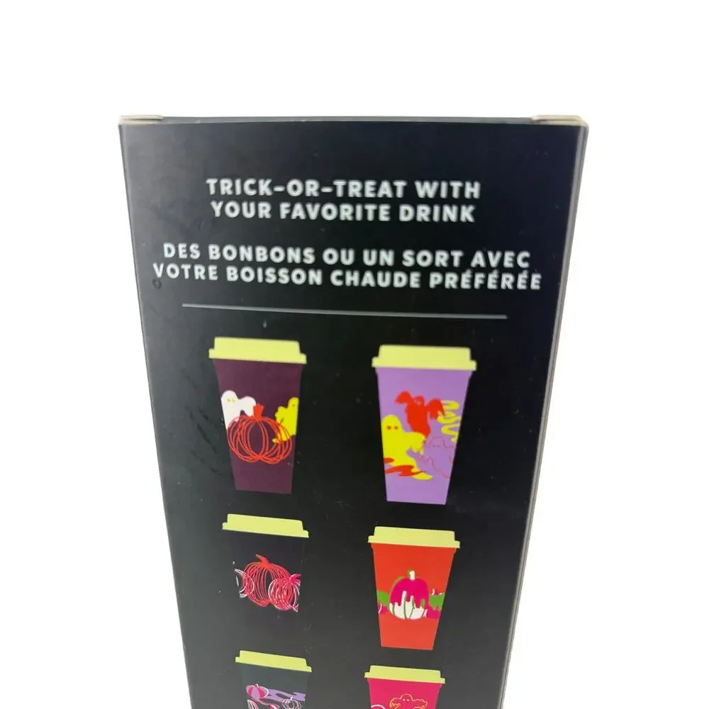 Starbucks Halloween 2023 Reusable Plastic Hot Cup Lid Glow Dark 6 / 16 Oz